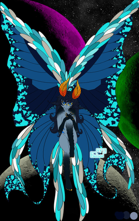 Flatcolor with background, detailed